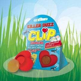 Φυσικό Αντικουνουπικό Killer Buzz clip σε σχήμα καρδούλας. (σε σταντ 10 τεμαχίων) σε ΝΕΑ ΜΕΙΩΜΕΝΗ ΤΙΜΗ