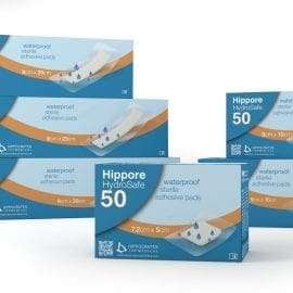 1+1 ΔΩΡΟ ΑΔΙΑΒΡΟΧΑ αυτοκόλλητα επιθέματα HIPPORE HYDROSAFE 9cmX20cm των 50 τμχ