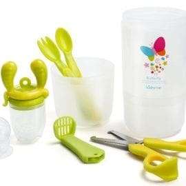 Σετ Ταξιδιού Για Προετοιμασία Φαγητού – Baby Travel Easy Set With Food Container LIME – KID0013
