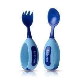 Κουτάλι Πιρούνι Παιδικό Σετ – Toddler Spoon & Fork Set AQUAMARINE – KID0056