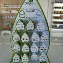 Nέα Σχέδια!!Υποαλλεργικά σκουλαρίκια από χειρουργικό ατσάλι και κρύσταλλα Swarovski®Le Bijoux Vert 46 τμχ (36+10 Δώρο)