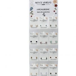 Nέα συλλογή! Υποαλλεργικά σκουλαρίκια Silver & Gold Collection της NIEVES VARGAS 18+2 Δώρο