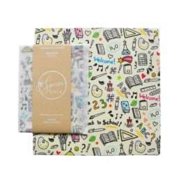 Βeeswax food wrap. Περιτύλιγμα φαγητού από οργανικό βαμβάκι και μελισσοκέρι 25x25cm COOLE SCHULE