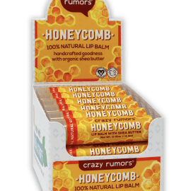 Ενυδατικό Lip Balm Crazy Rumors 100% Natural & Vegan γεύση Honeycomb. Display 12 τμχ