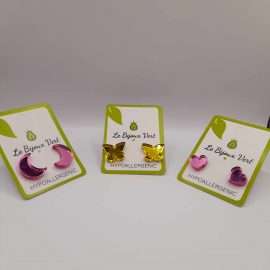 Le Bijoux Vert Earrings 4,95€ Stainless Steel  Plexiglass & Crystal   (30+15δώρο)