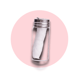 Happy Tabs Corn based floss 30m + glass dispenser