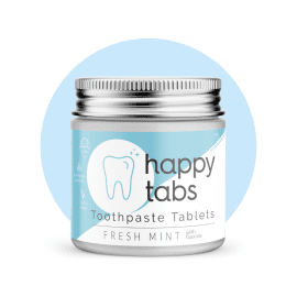 Happy Tabs οδοντόκρεμα σε ταμπλέτες Fresh Mint με Fluoride 80 tabs