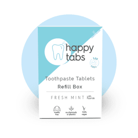 Happy Tabs οδοντόκρεμα σε ταμπλέτες Fresh Mint με Fluoride 120 tabs Refill