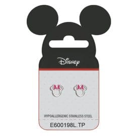 Disney For Pharmacy-Minnie red Enamel bow – Yποαλλεργικά σκουλαρίκια