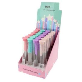 Μεταλική Λίμα Νυχιών Inca σε 4 διαφορετικά χρώματα (Stand 24 τεμάχια)