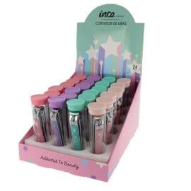 Νυχοκόπτες σε 4 διαφορετικά χρώματα Inca (Stand 24 τεμάχια)