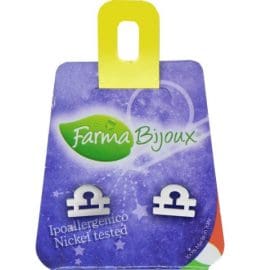 Υποαλλεργικά Σκουλαρίκια Ζώδιο Ζυγός (BEZ07-1) Farma Bijoux