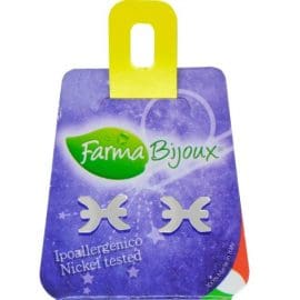 Υποαλλεργικά Σκουλαρίκια Ζώδιο Ιχθύς (BEZ12-1) Farma Bijoux