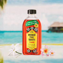 Monoi Tiki Tiare spf 3 Λάδι γρήγορου Μαυρίσματος, για Πρόσωπο : Σώμα, με άρωμα Γαρδένια της Ταϊτής, spf3, 120ml