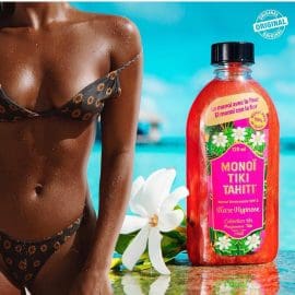 Monoi Tiki Tiare Hypnose Spf 3 with Glitter, Λάδι γρήγορου Μαυρίσματος Προσώπου : Σώματος, με ιριδίζοντα στοιχεία, με άρωμα Γαρδένια της Ταϊτής, 120ml