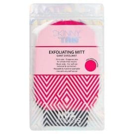 SkinnyTan Prep and Correct Skinny Tan Dual Sided Exfoliating Mitt (Pink & Black)