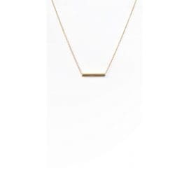 Υποαλλεργικό Κολιέ Χρυσό με Κύλινδρο 40/45CM (BE1GB0) Farma Bijoux