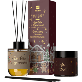 Christmas Gift set Natural Soy Candle Mulled Wine 100ml & Diffuser Apple Pie with Cinnamon 80ml