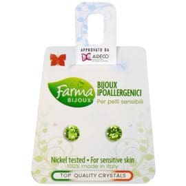 Υποαλλεργικά Σκουλαρίκια Κρύσταλλα Πράσινα 62mm (BE65C05) Farma Bijoux