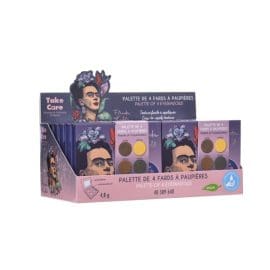 Frida Kahlo Παλέτα Σκιών Ματιών 4 Χρώματα με Πινέλο και Καθρέπτη(Stand 12 Τεμάχια) Take Care