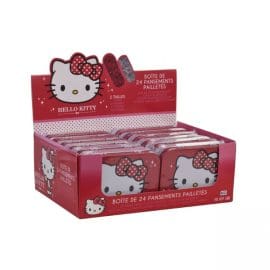 Band Aids Hello Kitty Με Glitter 24 Τεμάχια (Stand 12 κουτιά) Take Care