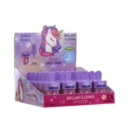 Lip Gloss με γεύση φράουλα Unicorn 5.5ml (Stand 24 τεμάχια) Take Care