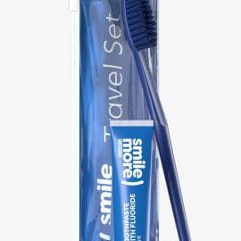 Hiskin Smile More Toothbrush and toothpaste travel set – Mint 30 ml