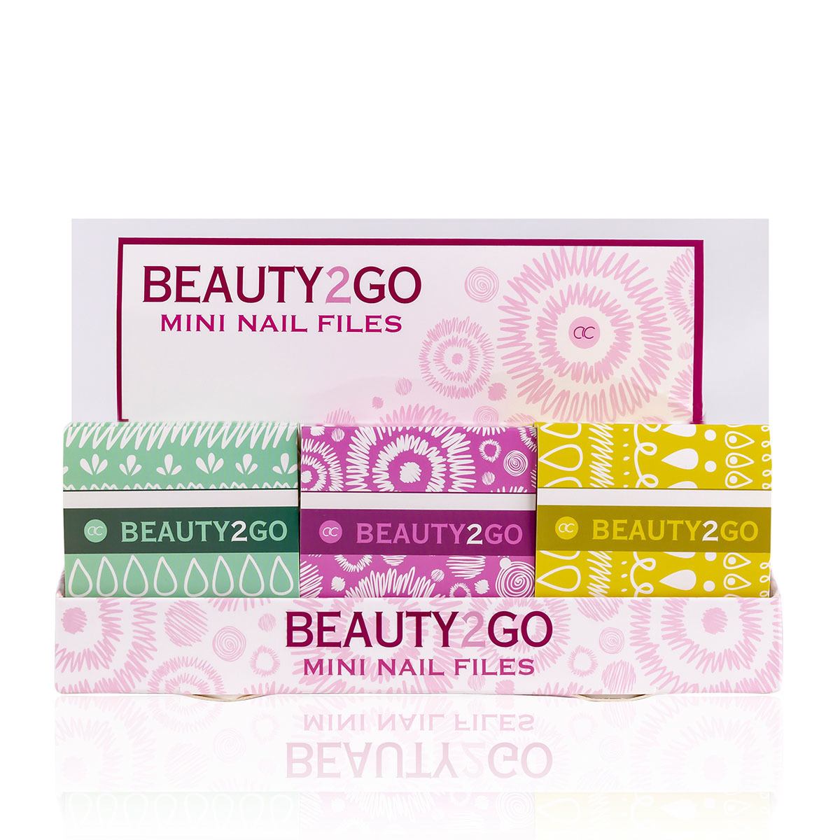 Βιτρίνα με 48 mini λίμες νυχιών