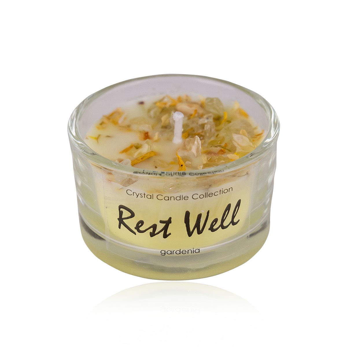 Φυτικό κεράκι 25γρ με άρωμα γαρδένιας, Rest Well - Accentra