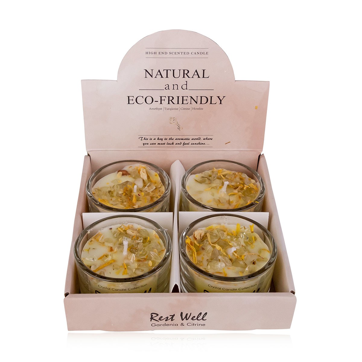 Φυτικό κεράκι 25γρ με άρωμα γαρδένιας, Rest Well - Accentra - Image 2