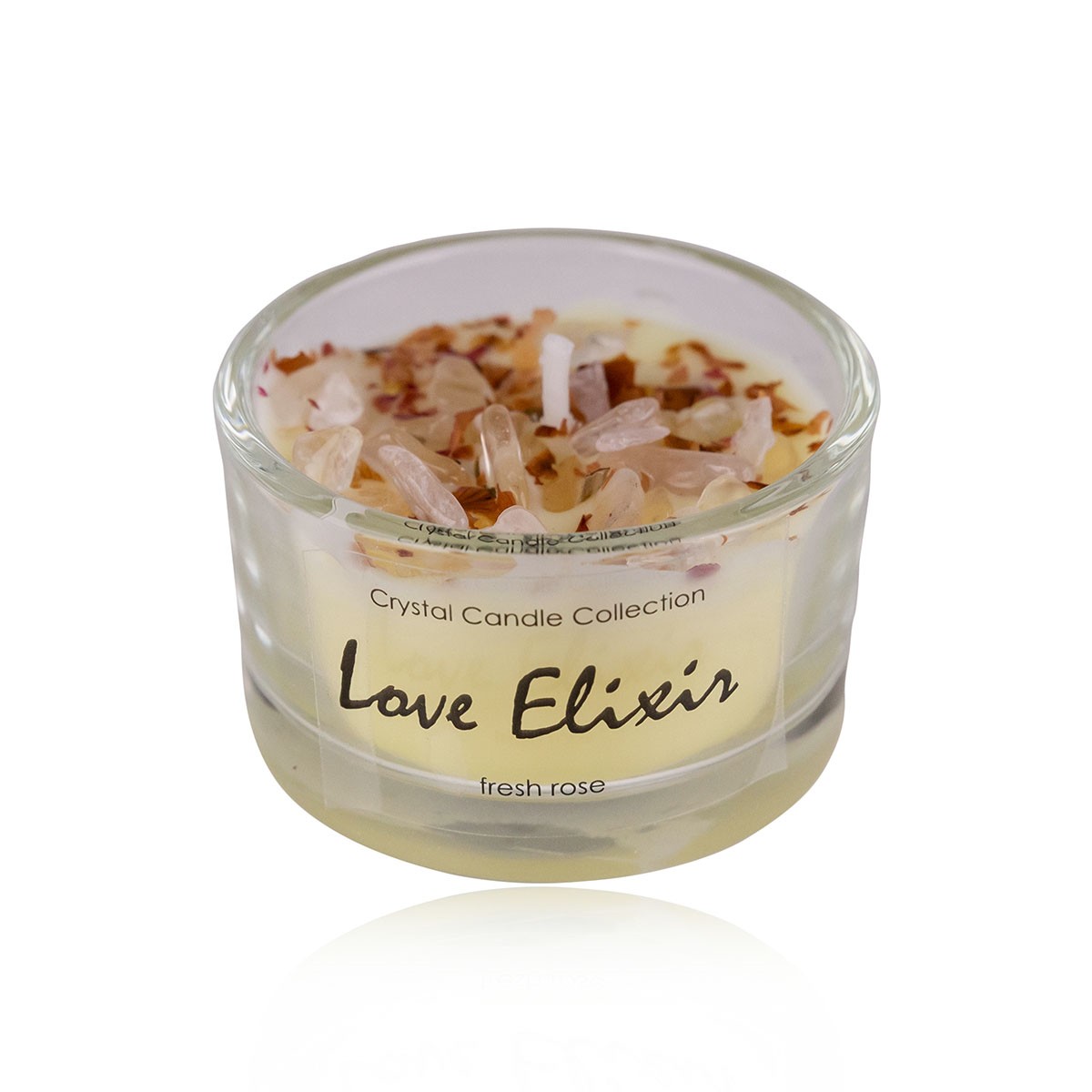 Φυτικό κεράκι 25γρ με άρωμα τριαντάφυλλο, Love elixir - Accentra