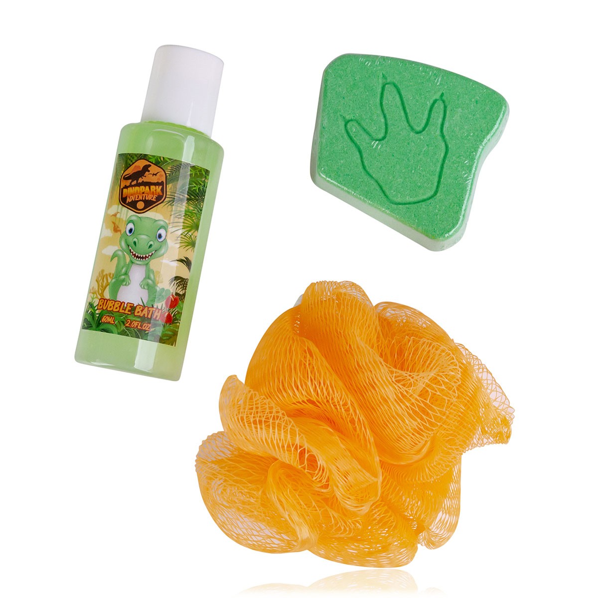 Κώνος με 60ml bubble bath, 50g bath fizzer & σφουγγάρι, Dinopark - Accentra - Image 2