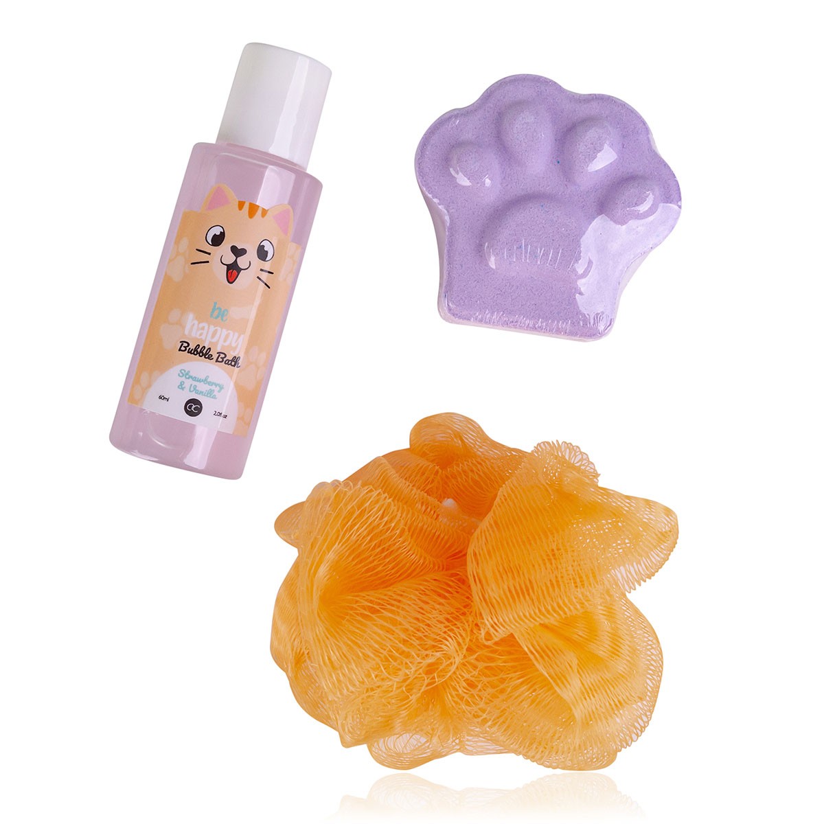 Κώνος με 60ml bubble bath, 60g bath fizzer & σφουγγάρι, Best Friends - Accentra - Image 2
