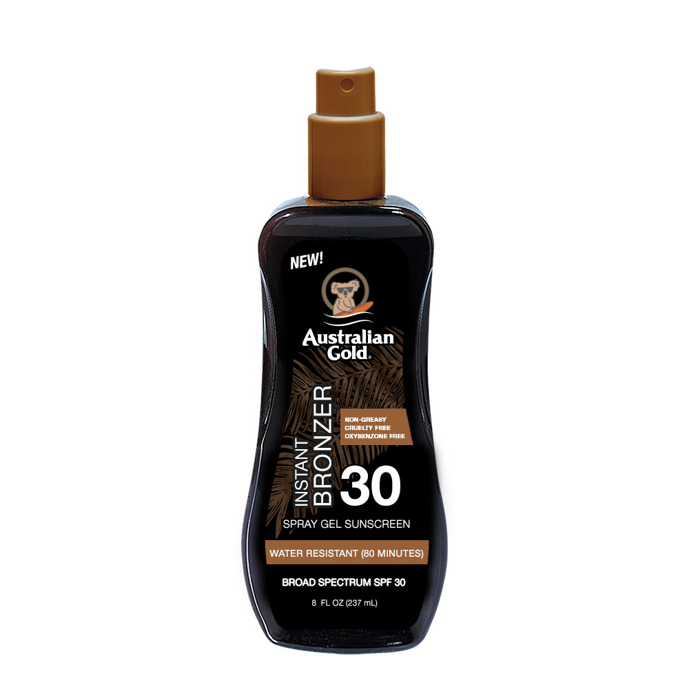 Αντηλιακό spray gel με bronzers, με SPF 30 237ml - Australian Gold