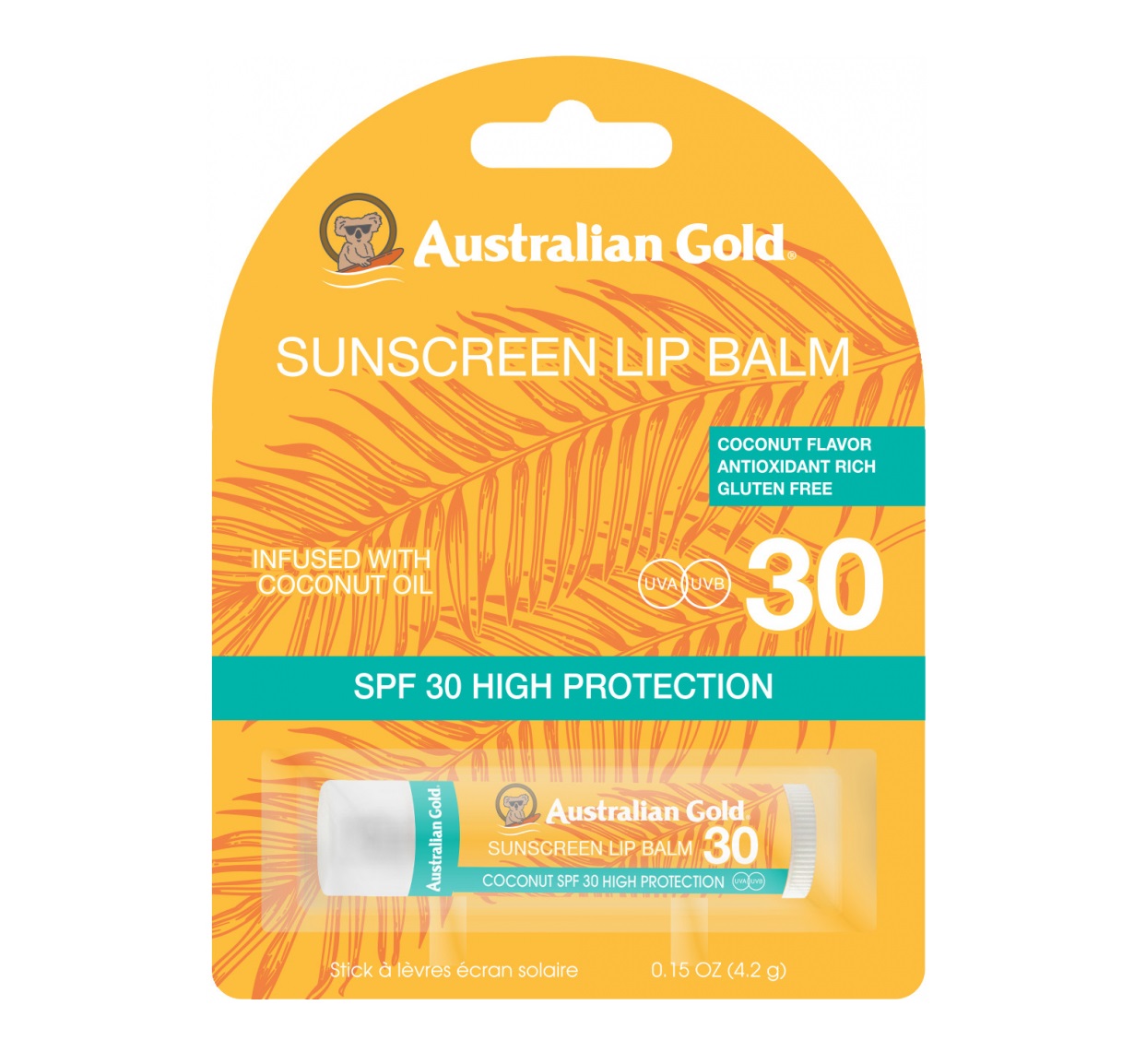 Αντηλιακό για τα χείλη με SPF 30, Coconut flavour - Australian Gold