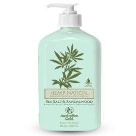 Ενυδατική λοσιόν διατήρησης μαυρίσματος, Hemp Nation Sea Salt &amp; Sandalwood 535ml – Australian Gold