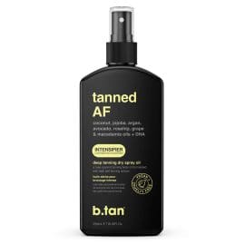Ενισχυτικό λάδι μαυρίσματος με DHA 236ml, Tanned AF – BTan