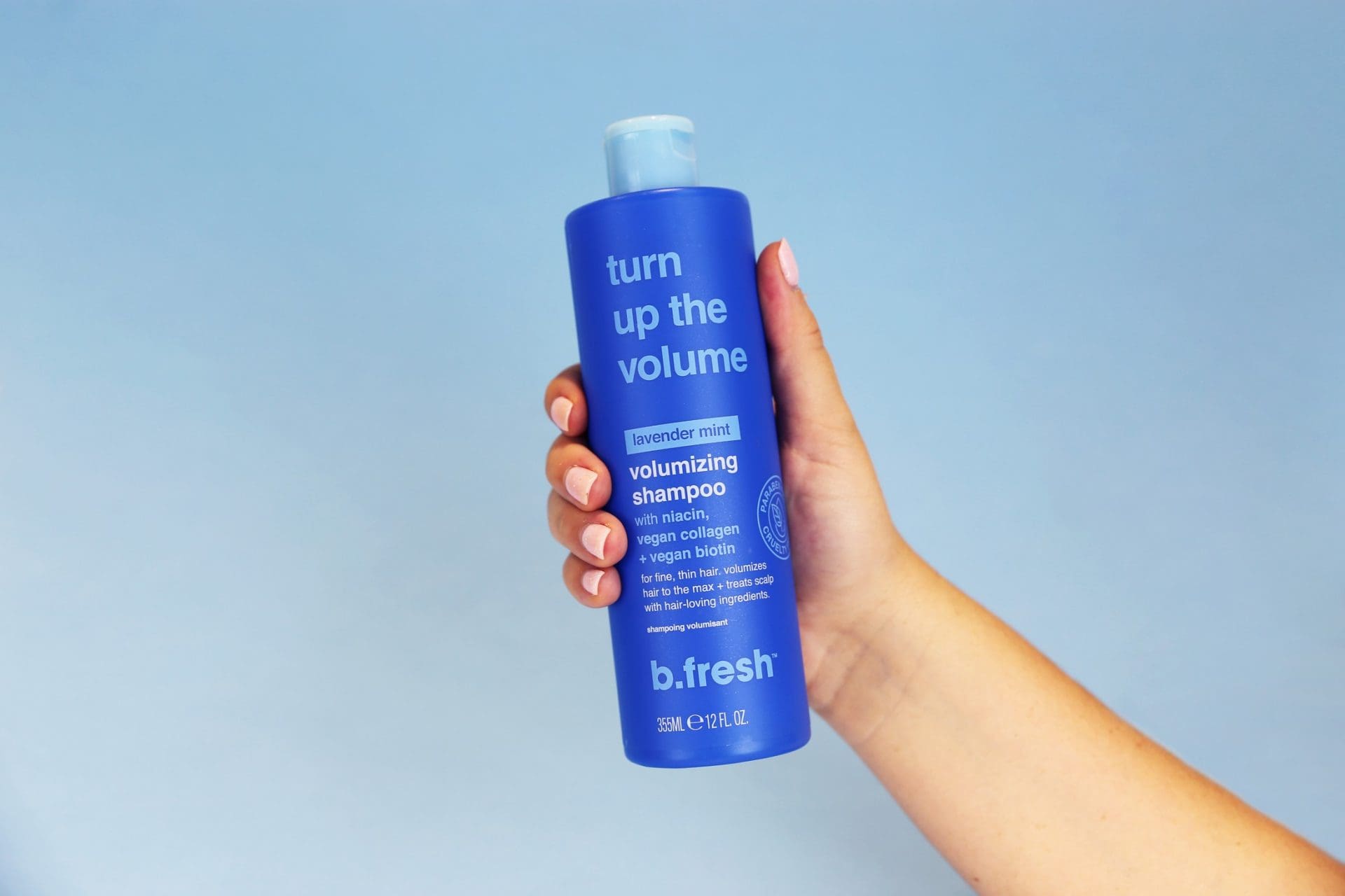 Σαμπουάν για όγκο 355ml με άρωμα λεβάντα & μέντα, Turn up the volume - BFresh - Image 2