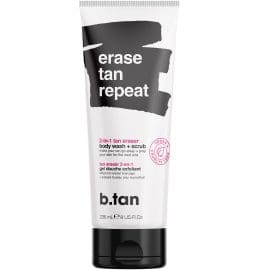 Ξε-μαυριστικό Body wash &amp; scrub, Erase tan repeat, tan eraser 237ml – BTan
