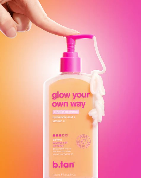 Glow your own way Express, self tan lotion για μάυρισμα σε 1 ώρα 236mL - BTan - Image 2