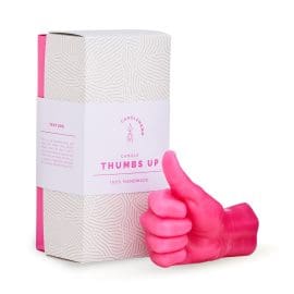 Κερί χειρονομίας, Thumbs Up Ροζ 380gr – CandleHand