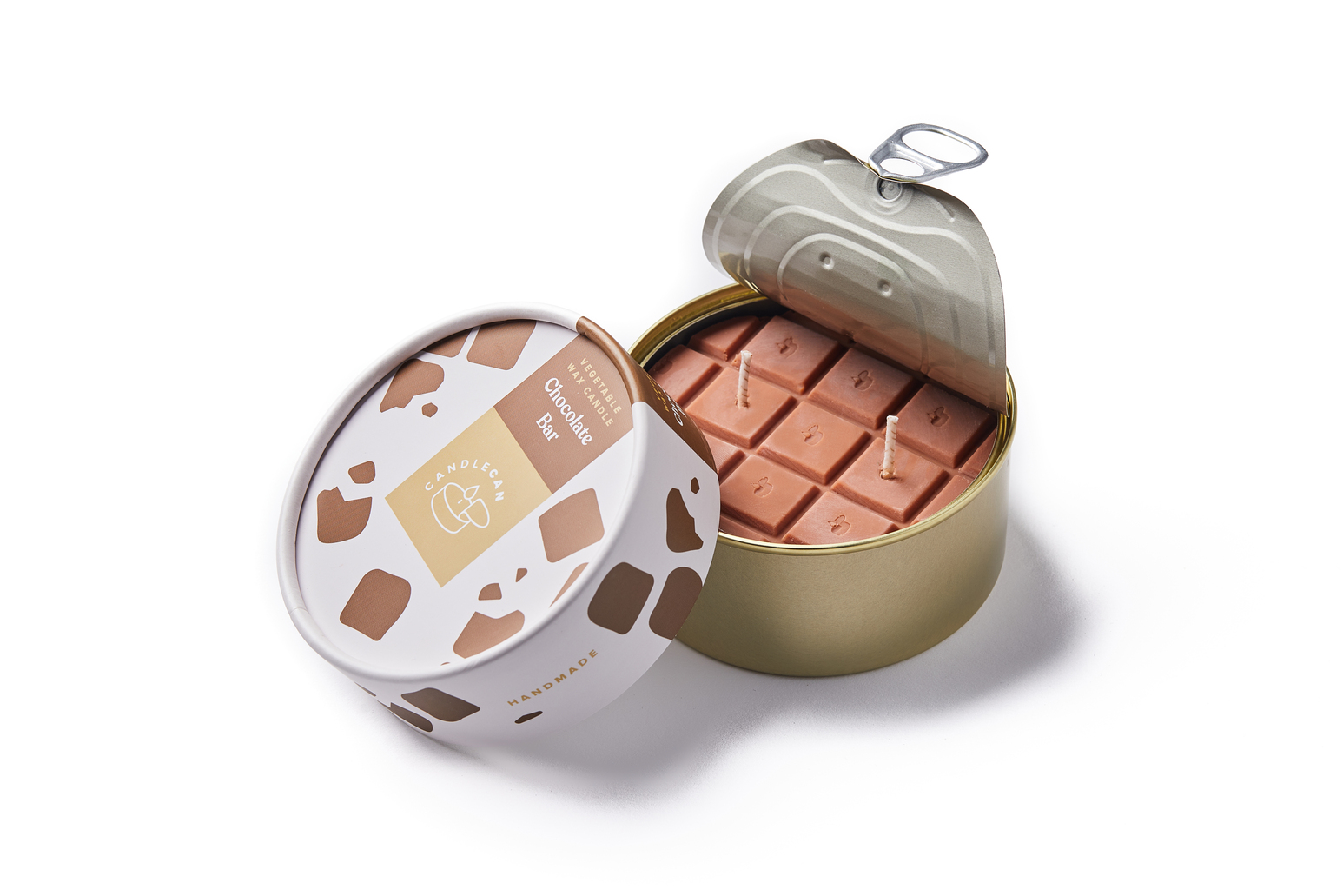 Φυτικό Γκουρμέ Κερί σε κονσέρβα, Chocolate Bar 300gr - CandleHand