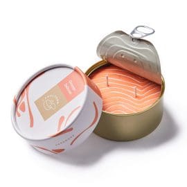 Φυτικό Γκουρμέ Κερί σε κονσέρβα, Orange Salmon 300gr – CandleHand