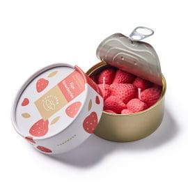 Φυτικό Γκουρμέ Κερί σε κονσέρβα, Ripe Strawberries 300gr – CandleHand