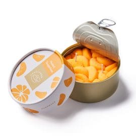 Φυτικό Γκουρμέ Κερί σε κονσέρβα, Peeled Tangerines 300gr – CandleHand