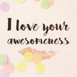 Ευχετήρια Κάρτα κονφετί, I love your – The Gift Label