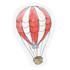 Hot air balloon – Cut- out Ευχετήρια κάρτα – The Gift Label