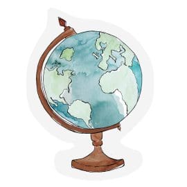 Globe – Cut- out Ευχετήρια κάρτα – The Gift Label