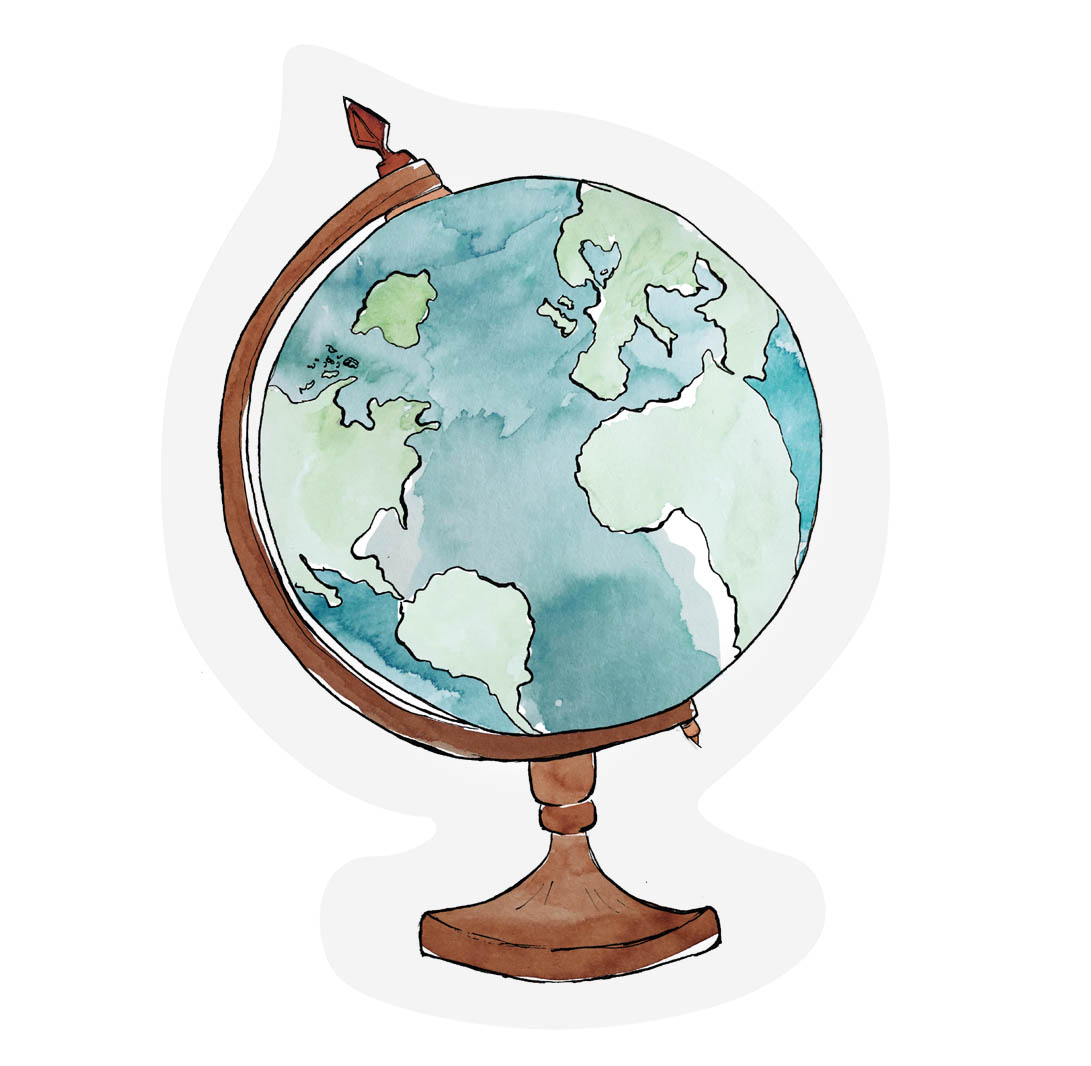 Globe - Cut- out Ευχετήρια κάρτα - The Gift Label