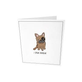 Ευχετήρια κάρτα, i speak frenchie – The Gift Label